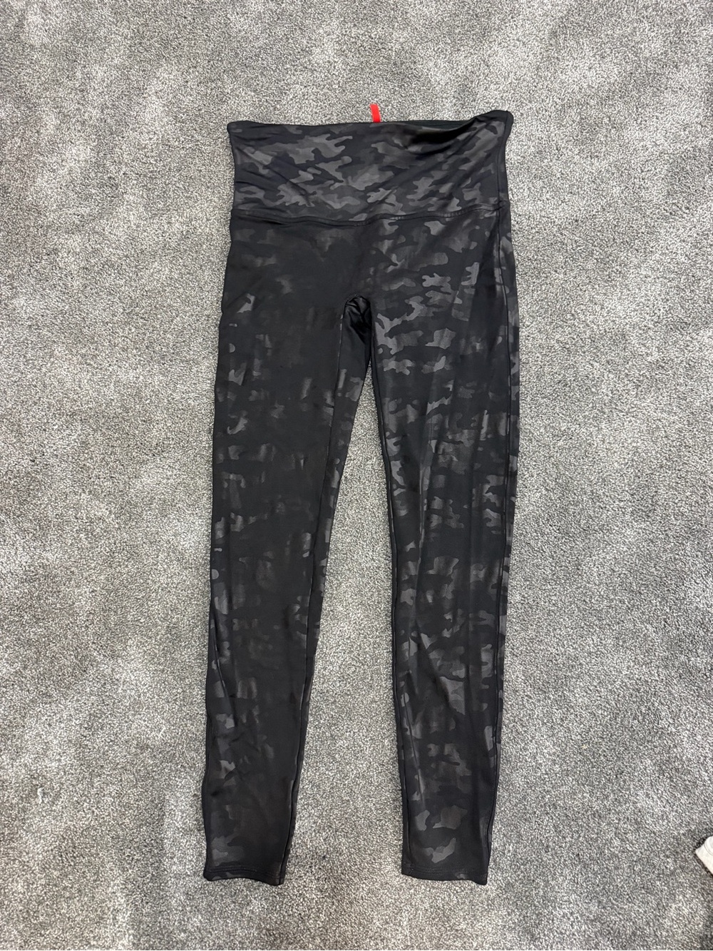 SPANX High-Waist Black Camo Women's Leggings